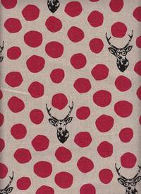 Wachstuch Echino Sambar rot Wachstuch Echino Sambar rot