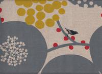 Wachstuch Echino Big berry gray Wachstuch Echino Big berry gray