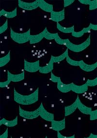 Wachstuch Echino Float green Wachstuch Echino Float green
