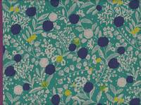 Wachstuch Echino Plum green Wachstuch Echino Plum green
