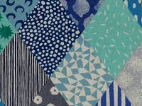 Wachstuch Echino Rhombus blue Wachstuch Echino Rhombus blue