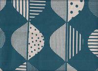 Wachstuch Nordic leaf petrol Wachstuch Nordic leaf petrol