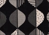 Wachstuch Nordic leaf black Wachstuch Nordic leaf black