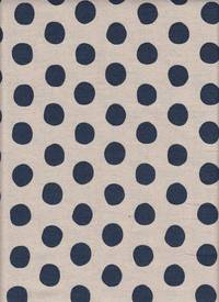Wachstuch Natural dots nature navy Wachstuch Natural dots nature navy