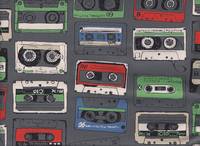 Wachstuch Mix Tape grau Wachstuch Mix Tape grau