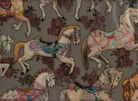 Wachstuch Antique merry-go-round gray Wachstuch Antique merry-go-round gray