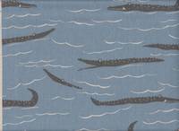 Wachstuch Krokodil hellblau Wachstuch Krokodil hellblau