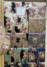 Wachstuch Old Rose Cat seafoam Wachstuch Old Rose Cat seafoam