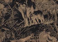 Wachstuch Luxe - Safari black Wachstuch Luxe - Safari black