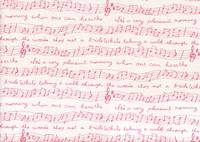 Wachstuch Music red Wachstuch Music red