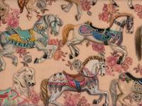 Wachstuch Antique merry-go-round beige Wachstuch Antique merry-go-round beige