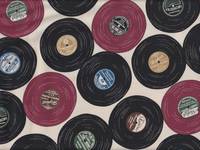 Wachstuch Vinyl Record natural Wachstuch Vinyl Record natural