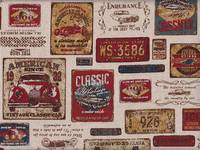 Wachstuch Oldtimer natur Wachstuch Oldtimer natur