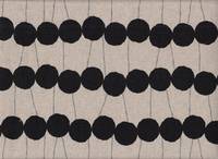 Wachstuch Lollipop natur schwarz Wachstuch Lollipop natur schwarz