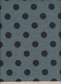 Wachstuch Punkte jeansblau Wachstuch Punkte jeansblau