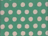Reststück Wachstuch Natural dots seafoam 50cm Reststück Wachstuch Natural dots seafoam 50cm