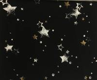 Wachstuch Sterne schwarz Wachstuch Sterne schwarz