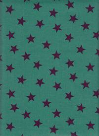 Wachstuch Sterne türkis Wachstuch Sterne türkis