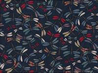 Wachstuch Blaustoff Libelle bunt Wachstuch Blaustoff Libelle bunt