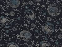 Wachstuch Tsuru Kame blau Wachstuch Tsuru Kame blau