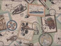 Wachstuch Travel lindgrün Wachstuch Travel lindgrün