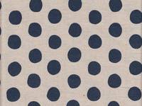 Wachstuch Natural dots nature navy Wachstuch Natural dots nature navy