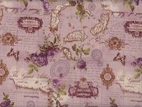 Wachstuch Antique Map flieder Wachstuch Antique Map flieder