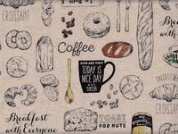 Wachstuch Coffee natur Wachstuch Coffee natur
