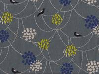 Wachstuch Echino Bird to hang gray Wachstuch Echino Bird to hang gray