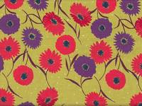 Wachstuch Daisy green Wachstuch Daisy green