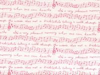 Wachstuch Music red Wachstuch Music red