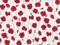 Wachstuch Poppy weiß Wachstuch Poppy weiß