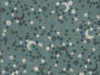 Wachstuch Moon & Stars emerald Wachstuch Moon & Stars emerald
