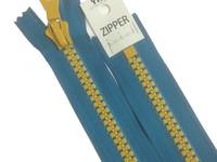 YKK Reißverschluss 40cm bicolor türkis YKK Reißverschluss 40cm bicolor türkis